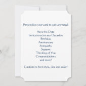 大事な行事のためのUSMC EGAのカスタマイズ可能なカード! セーブザデート (裏面)