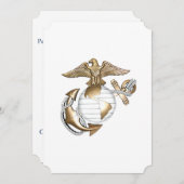 大事な行事のためのUSMC EGAのカスタマイズ可能なカード! セーブザデート (正面/裏面)