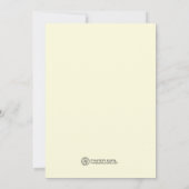 大事な行事エレガントリハーサルディナー招待状 招待状 (裏面)