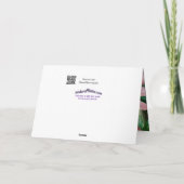 大事な行事渦巻のためのデイジー カード (裏面)