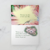 大事な行事渦巻のためのデイジー カード (内部)