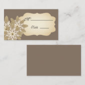 大事な行事用ゲルベラデイジーヴィンテージ座席表 プレイスカード (正面/裏面)