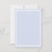 大事にされたパーソナライズな写真のサンキューカード サンキューカード (裏面)