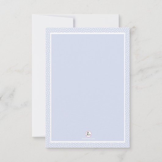 大事にされたパーソナライズな写真のサンキューカード サンキューカード (裏面)