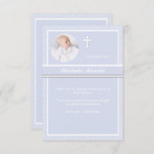 大事にされたパーソナライズな写真のサンキューカード サンキューカード (正面/裏面)