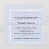 大事にされた青宗教招待状 招待状 (正面/裏面)