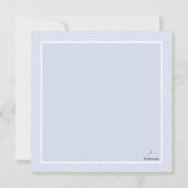 大事にされた青宗教招待状 招待状 (裏面)