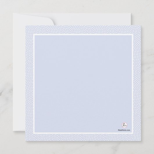 大事にされた青宗教招待状 招待状 (裏面)