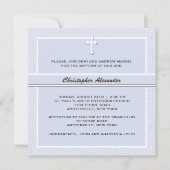 大事にされた青宗教招待状 招待状 (正面)