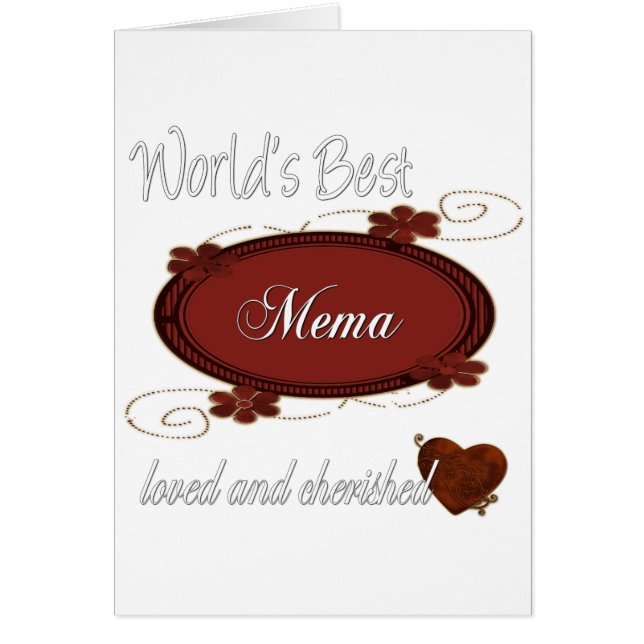 大事にされたMema (正面)