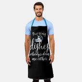 大人おもしろいことわざ&キッチン引用文パーソナライズされた, エプロン (着用した状態)