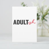 大人おもしろいっぽい大人っぽい大人っぽい子どもたちおもしろい サンキューカード (スタンド正面)