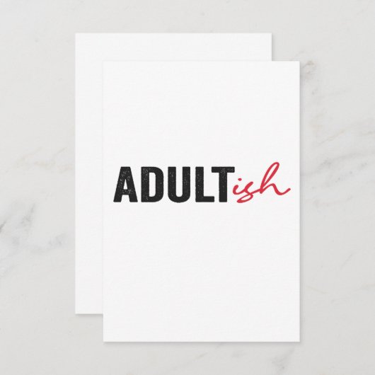 大人おもしろいっぽい大人っぽい大人っぽい子どもたちおもしろい サンキューカード (正面/裏面)