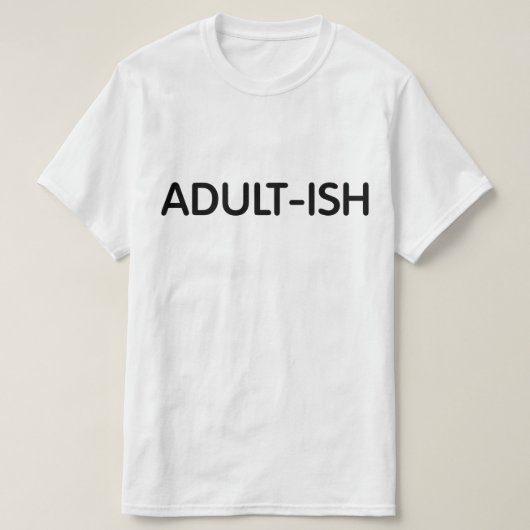 大人おもしろいっぽい Tシャツ (デザイン正面)