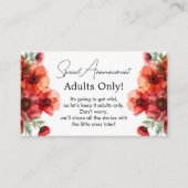 大人おもしろいのみ緋色ペタルセレナーデ エンクロージャーカード (正面)