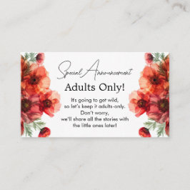 大人おもしろいのみ緋色ペタルセレナーデ エンクロージャーカード