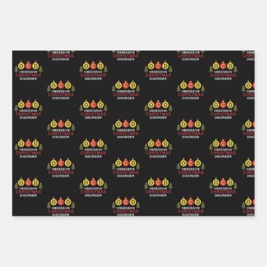 大人おもしろいのクいけなリスマス ラッピングペーパーシート (正面3)