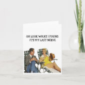 大人おもしろいの夫婦あいさつカード サンキューカード (正面)