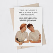 大人おもしろいの女性親善挨拶カード サンキューカード