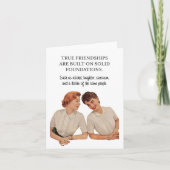 大人おもしろいの女性親善挨拶カード サンキューカード (正面)