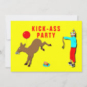 大人おもしろいの誕生日招待状 招待状 (正面)