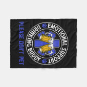 大人おもしろいの飲酒情緒的支援飲酒部 フリースブランケット (正面(横))