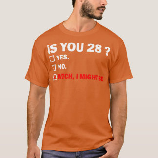 大人おもしろいの28歳誕生日ギフト Tシャツ
