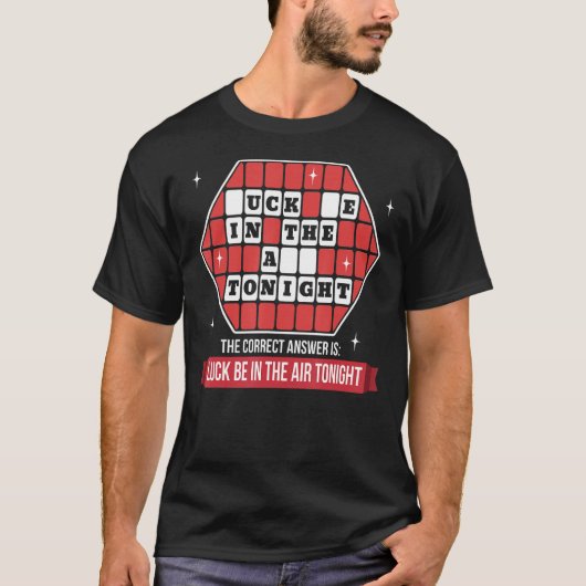 大人おもしろいアイディア、不適切なユーモアパズル Tシャツ (正面)