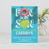 大人おもしろいサンサマー誕生日 招待状 (スタンド正面)