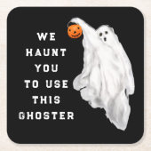 大人おもしろいハローウィンパーティ スクエアペーパーコースター (正面)