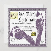 大人おもしろいバースデーパーティ招待状 招待状 (正面)