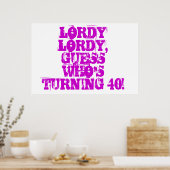 大人おもしろい生誕40周年ポスター ポスター (キッチン)