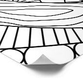 大人おもしろい色塗りポスター ポスター (角)