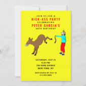 大人おもしろい誕生会 招待状 (正面)