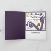 大人おもしろい誕生日カード カード (内部)