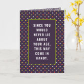 大人おもしろい誕生日カード カード (黄色い花)