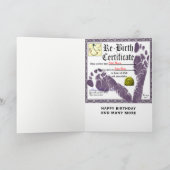 大人おもしろい誕生日カード カード (内部)