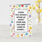 大人おもしろい誕生日カード カード (黄色い花)