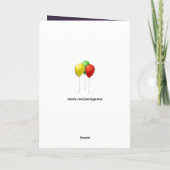 大人おもしろい誕生日カード カード (裏面)