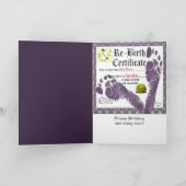 大人おもしろい誕生日カード カード (内部)