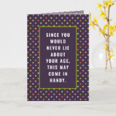 大人おもしろい誕生日カード カード (黄色い花)