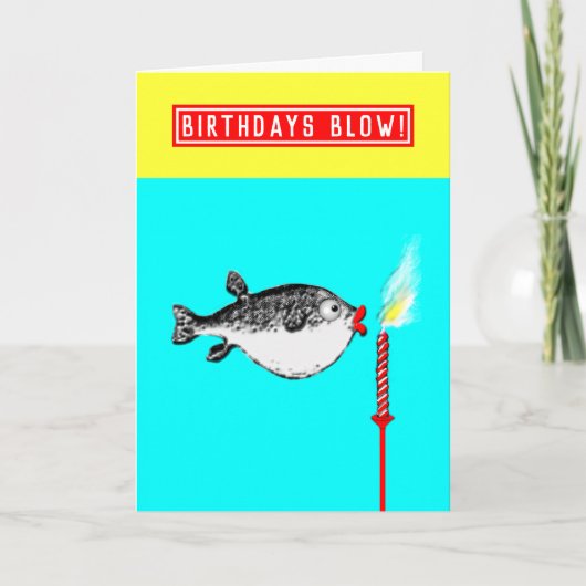 大人おもしろい誕生日カード カード (正面)