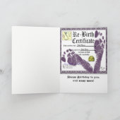 大人おもしろい誕生日 カード (内部)