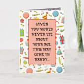 大人おもしろい誕生日 カード (正面)