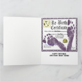 大人おもしろい誕生日 カード (内部)