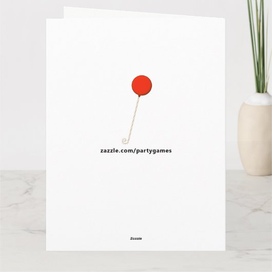 大人おもしろい誕生日 カード (裏面)