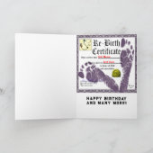 大人おもしろい誕生日 カード (内部)