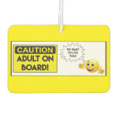 大人が搭乗している カーエアーフレッシュナー (裏面)