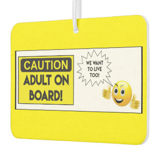 大人が搭乗している カーエアーフレッシュナー