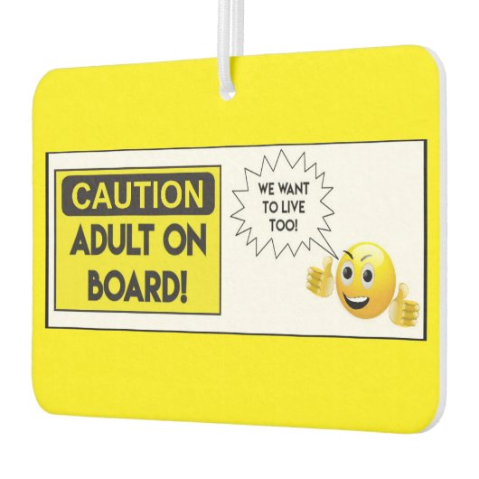 大人が搭乗している カーエアーフレッシュナー (左)